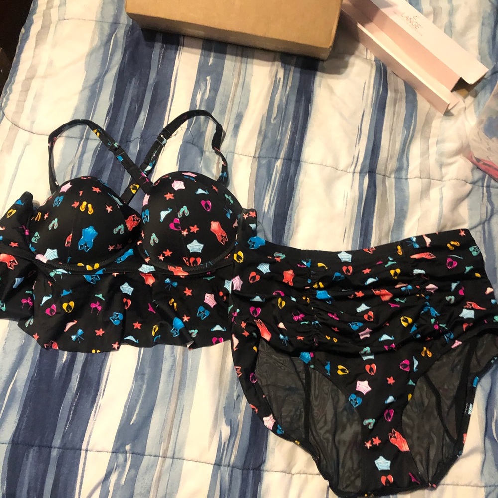 Torrid tankini swimsuit Sz 1